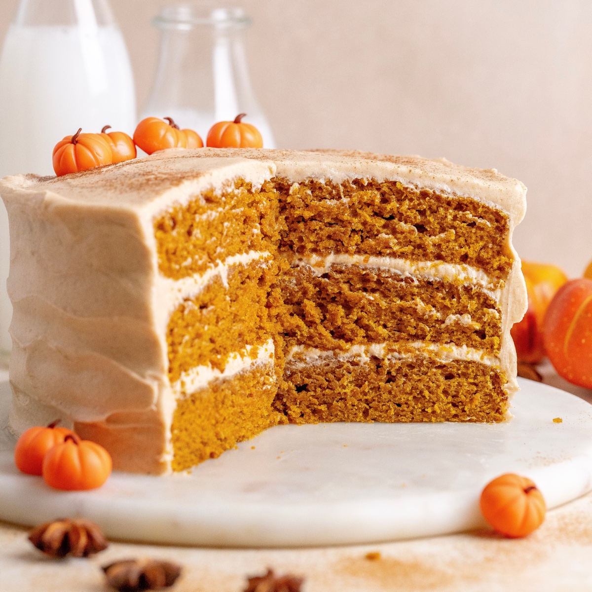 Ultimate Fall Dessert: Pumpkin Spice Cake with Dreamy Cinnamon Frosting